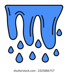 Trendy vector design of melting 