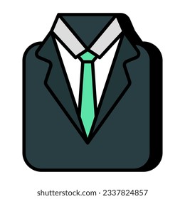 Trendy Vektordesign von Herrenanzug