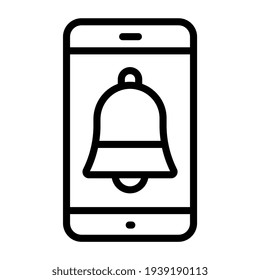 Diseño vectorial moderno de alarma móvil
