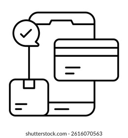 Trendy vector design of mobile card payment