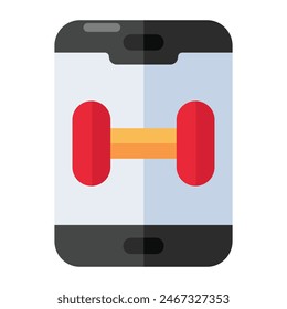 A trendy vector design of mobile gym