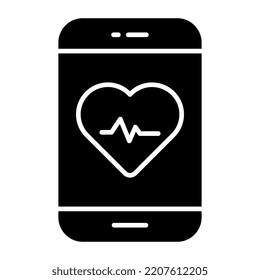 Diseño vectorial de moda de la aplicación médica móvil