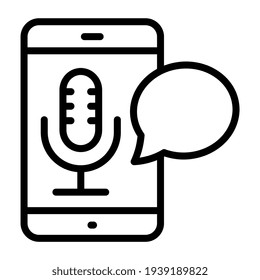 Trendy vector design of mobile recorder