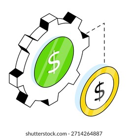 Diseño de Vector de moda de la gestión del dinero