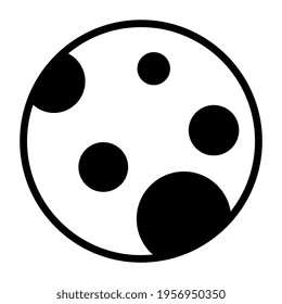 Un diseño vectorial de moda del planeta lunar