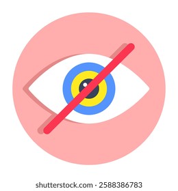 Trendy vector design of no vision