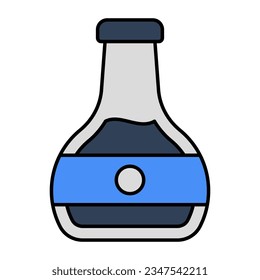Diseño vectorial moderno de botella de aceite 
