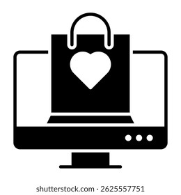 A trendy vector design online shopping