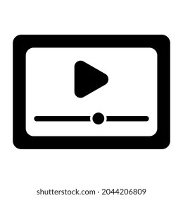 A trendy vector design of online video