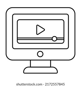 Diseño vectorial de moda de vídeo en línea