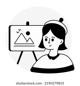 Diseño vectorial moderno de pintura