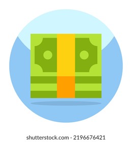 Diseño vectorial de moda de la moneda de papel 