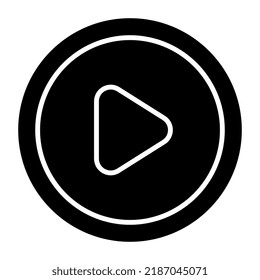 Trendy vector design of play button