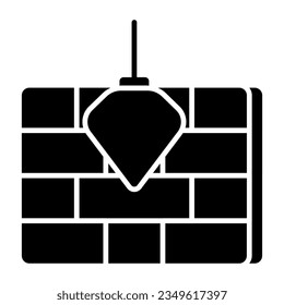 A trendy vector design of plumb bob