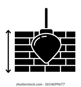 A trendy vector design of plumb bob