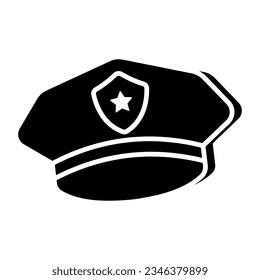 Trendy vector design of police cap