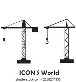 A trendy vector design of port crane.