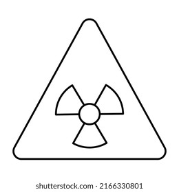 Diseño vectorial moderno de signos radiactivos