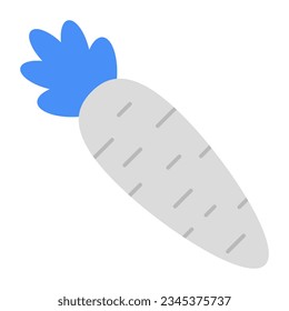 Trendy vector design of radish 