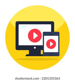 Trendy vector design of responsive design 