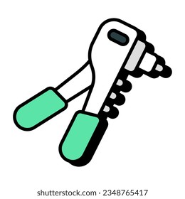 Trendy vector design of riveter