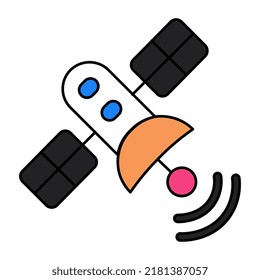 Trendy vector design of satellite station