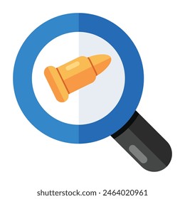 Trendy vector design of search bullet