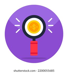 Diseño vectorial de moda del dólar de búsqueda 
