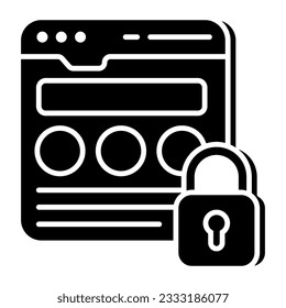 Trendy vector design of secure website