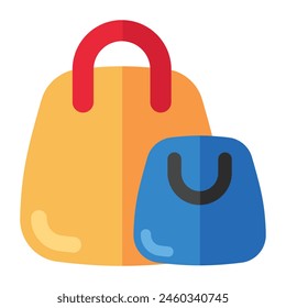 Trendy vector design of shopping bags