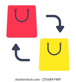 Trendy vector design of shopping exchange
