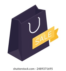 Trendy vector design of shopping sale