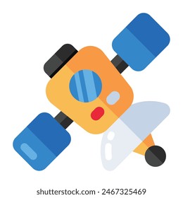 Trendy vector design of spaceship