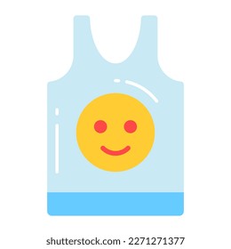 Trendy vector design of tank top, sleeveless shirt