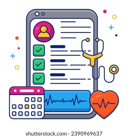 Trendy vector design of telemedicine 

