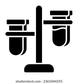      Trendy vector design of test tubes denoting concept of experiment