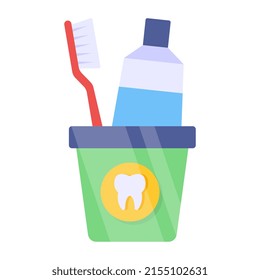 Diseño vectorial moderno de la medicina dental
