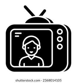 Trendy vector design of tv transmission