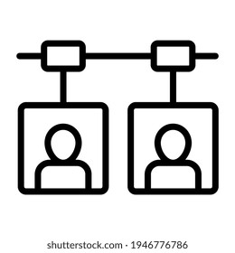 A trendy vector design of user connections