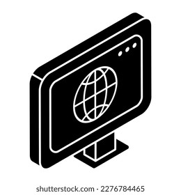 Trendy vector design of web browser 