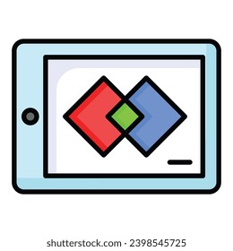 Trendy vector of digital art in modern style, ready to use vector