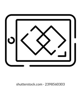 Trendy vector of digital art in modern style, ready to use vector