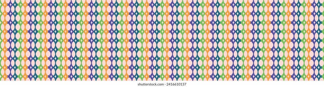Trendy vector floral pattern with organic botanical shapes border. Modern bold summer flower print, ribbon design in scandi style.