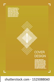 Trendy Vector Geometric Cover Design with Gradient and Abstract Lines and Figures for your Business. Coverage Design with Hologram, Gradient Effect for Branding.