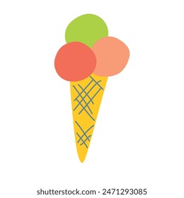 Trendy vector gradient shape for graphic and web design, decoration, templates, posters, stickers, web banners and etc. Isolated Colorful Spring Illustration for Graphic Art.