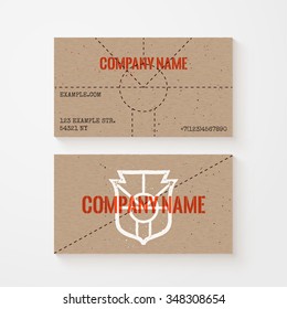 Trendy vector grunge business card template with monogram logo of letter O. Element of corporate identity. High quality design element.