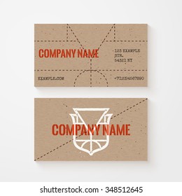 Trendy vector grunge business card template with monogram logo of letter Y. Element of corporate identity. High quality design element.