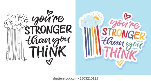 Trendy vector hand drawn doodle lettering quote. Lettering for t-shirt design, mug print, bag print, clothes fashion. 100% hand drawn vector image.
