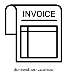 Icono de vector de moda de la factura aislado en fondo blanco