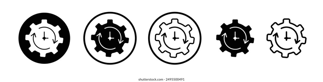 Trendy Vektorsymbol in schwarz-weißer Farbe.